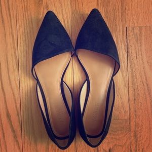 J. Crew Factory Zoe suede d'Orsay flats